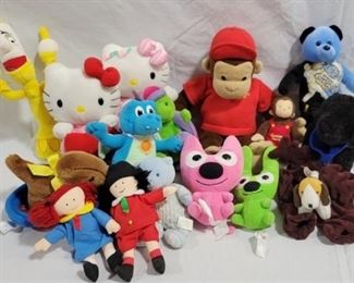 919 - Assorted Stuffed Animals to include Curious George & More (16pcs)
