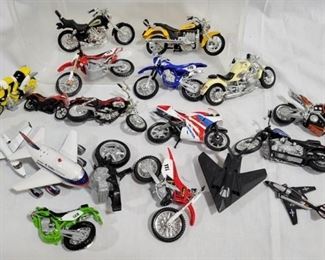 933 - Group Lot of assorted Toy Motorcycles

