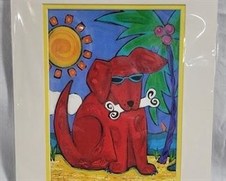 942 - Signed, Matted Art "Life is Good"
