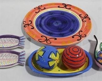 963 - 7 Italian art pottery assorted items

