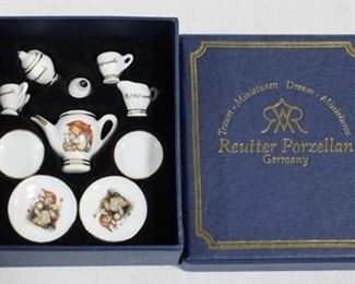 965 - Hummel miniature tea set in box
