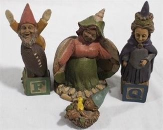990 - 3 Tom Clark gnome figurines
