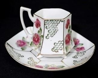 1205 - Thames porcelain demitasse cup & saucer
