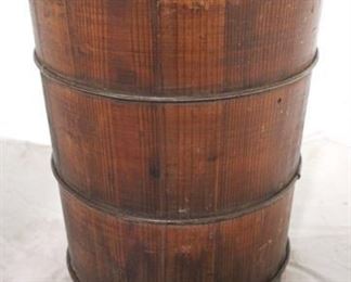 1230 - Wood barrel bucket 10 3/4 x 8 3/4
