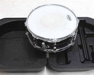 2051 - Evans 14 1/2" snare drum in hard plastic case
