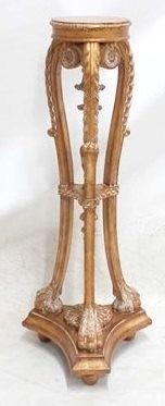 2058 - Fancy carved tall pedestal 46 x 19
