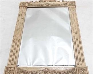 2081 - Grecian carved beveled glass wall mirror 47 1/2 x 29 1/4
