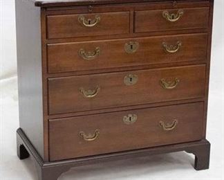 2171 - Kittinger 5 drawer bachelor chest with pull out mahogany 30 x 30 x 18
