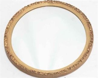 2179 - Carved oval wall mirror 31 x 25 1/2
