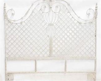 2181 - Wrought iron headboard only 62 x 62
