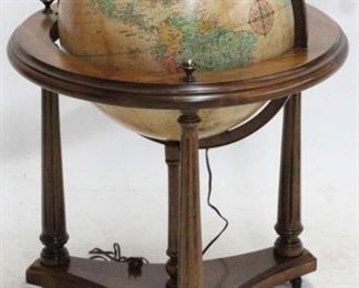 2306 - Vintage globe on stand 32" tall

