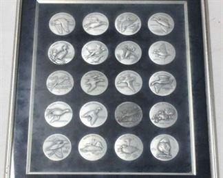 2310 - Ducks Unlimited set of 20 coins in case 17 x 14 1/2
