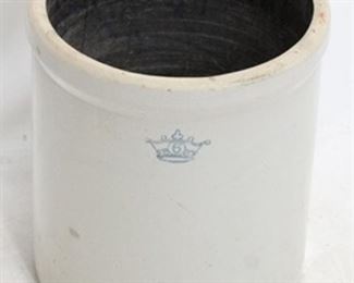 2375 - Vintage 6 gallon stoneware crock
