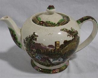 2470 - Sadler "The Abby Falls" Teapot 9 x 6.5 made in England
