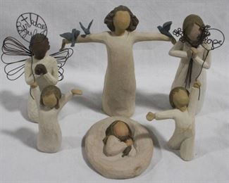 2472 - 6 Willow Tree Figures - assorted sizes
