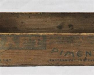 2493 - Kraft Pimento Wood Box 9 1/2 x 2 1/2 x 3
