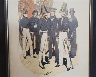 2901 - United States Navy 1830-1841 by H Charles McBarron 16 x 20
