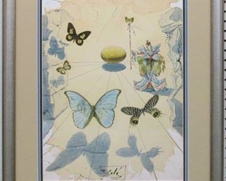 9015 - ALLEGORY OF SILK GICLEE BY SALVADOR DALI 22 X 26.5
