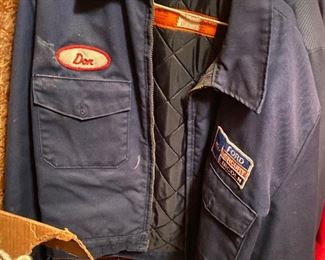 Vintage Ford Mercury Lincoln mechanic jacket with “Don” name patch.