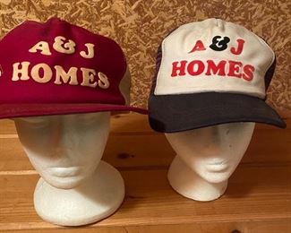A & J Homes vintage snap back hats.