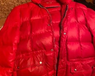 Vintage red puffer coat 