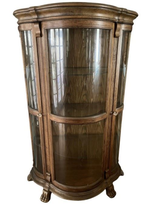 Dark Wood Curio Cabinet