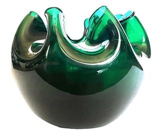 Green Glass Bowl