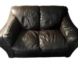 Leather Love Seat