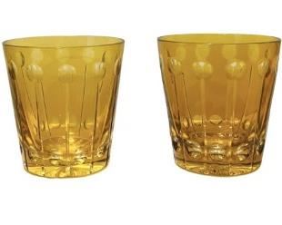 Mid Century Amber Glasses