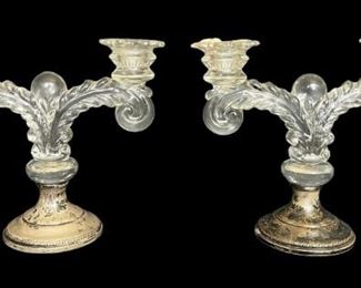Sterling Weighted Candleholders
