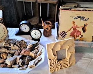 MINERAL ROCKS, RECORDS, CLOCKS, ++