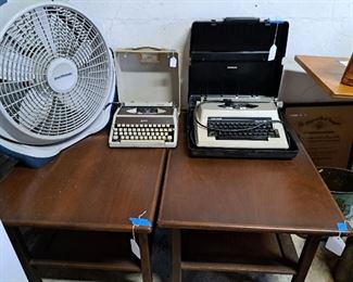 TWO VINTAGE TYPEWRITERS WITH CASES