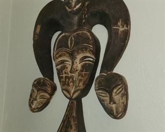 Vintage African Kwele Mask  