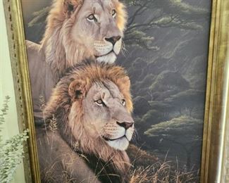 Signed by the Artist Daniel Smith - Lions