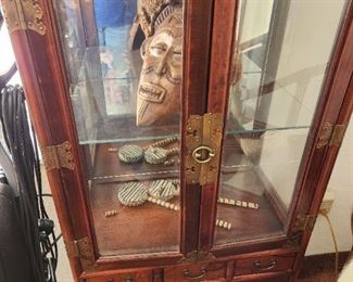 Asian Brass Detailed Cabinet