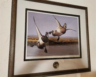 Ducks Unlimited - signed and dated by Artist Steele Roberts Ross 