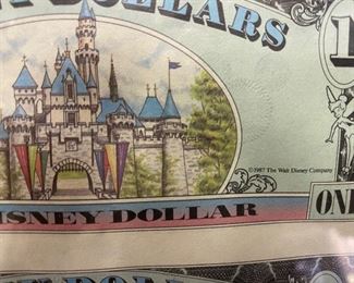 Disney Dollars uncut sheet. So choice!