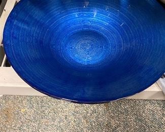 Pretty blue chip bowl.