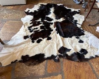 Real cow hide rug.