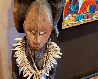 Large African wood scupture