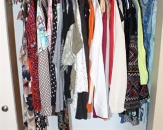 Ladies' clothing mostly petite large sizes.