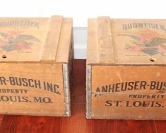 Anheuser-Busch Inc Beer crates.