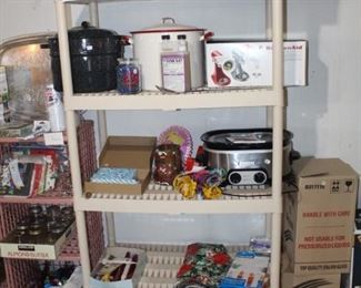 Large amount of cooking, canning supplies.
