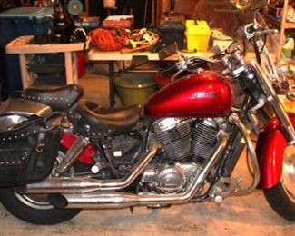 2004 Honda Shadow Sabre motorcycle 35,000 miles. Client hasn't driven it for some time and does not start. Unsure of cause. Sold AS-IS.