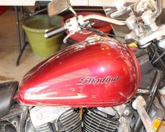 2004 Honda Shadow Sabre motorcycle 35,000 miles. Client hasn't driven it for some time and does not start. Unsure of cause. Sold AS-IS.