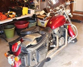 2004 Honda Shadow Sabre motorcycle 35,000 miles. Client hasn't driven it for some time and does not start. Unsure of cause. Sold AS-IS.