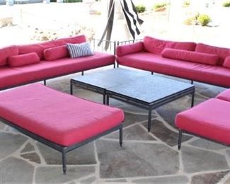 Restoration Hardware Patio Furniture. Large set. Please call Jan for more information on this beautiful sectional set. 314-960-5700