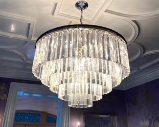 Beautiful Restoration Hardware chandelier.