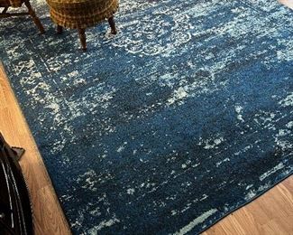 Thorne Abstract Blue area rug