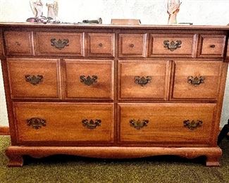 Early American style wood dresser